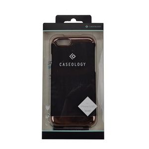 Caseology iPhone 6/6S Black & Rose Gold Phone Case